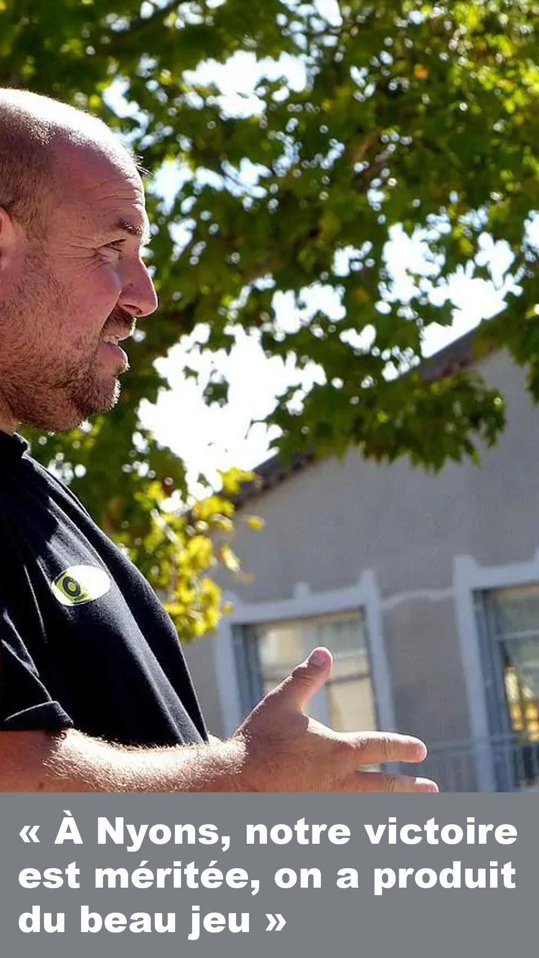 Stéphane ROBINEAU : « À Nyons, notre victoire est méritée, on a produit du beau jeu » Stéphane ROBINEAU : « À Nyons, notre victoire est méritée, on a produit du beau jeu »