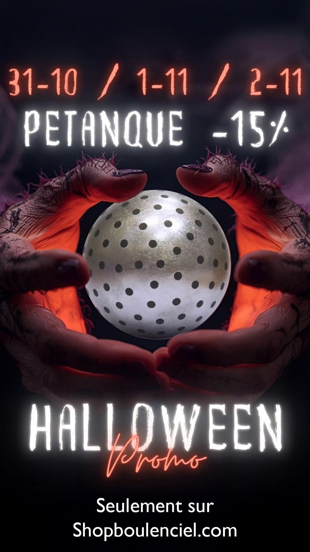 Boulenciel fête Halloween avec 15 % de réduction sur toutes ses boules de pétanque !