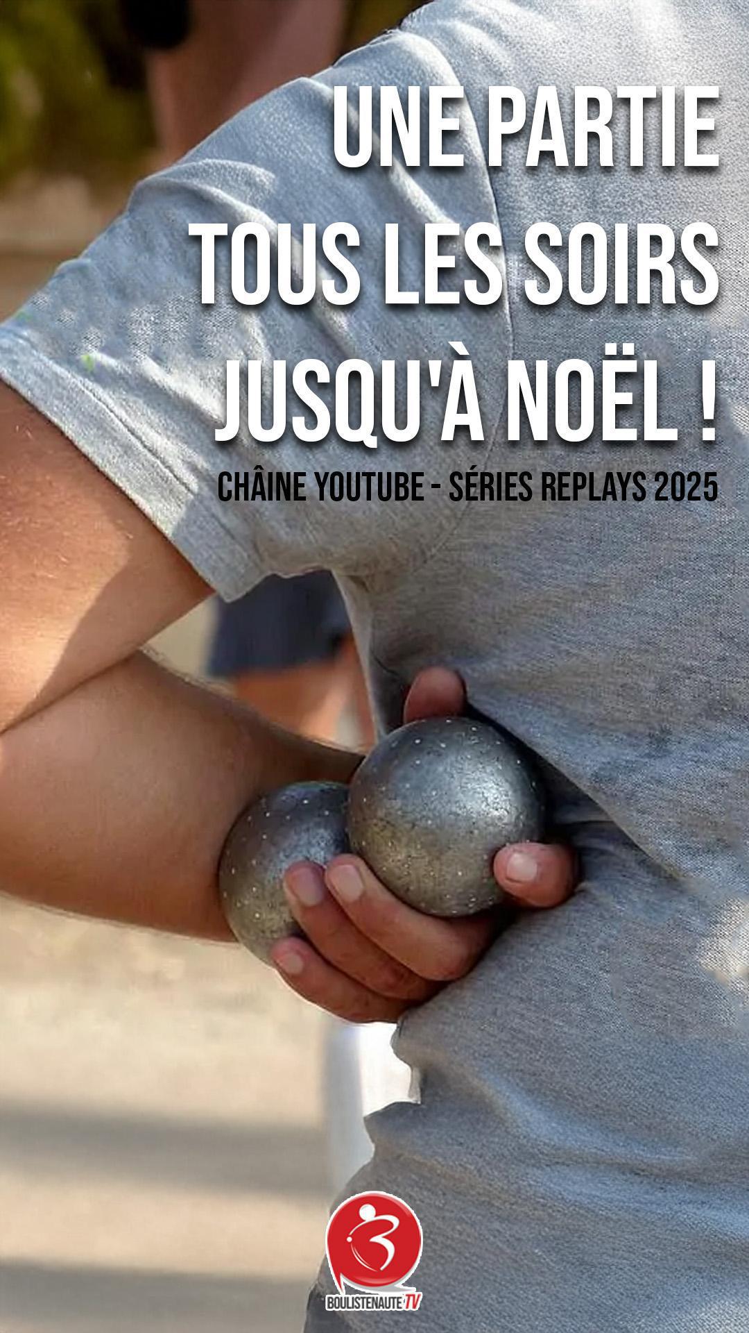 Pétanque : Une partie tous les soirs jusqu'à Noël sur Boulistenaute TV !