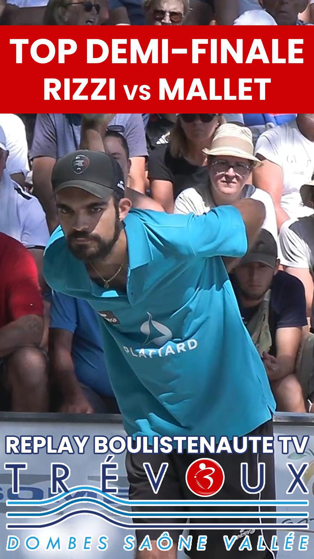 TOP 👍Demi-finale ROCHER vs MALLET : Supranational à pétanque triplette de Trévoux 2025