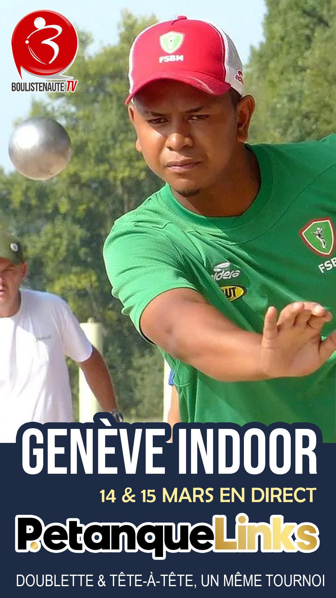 Geneva Indoor ft. PetanqueLinks 2026 : Doublette et tête-à-tête, un même tournoi