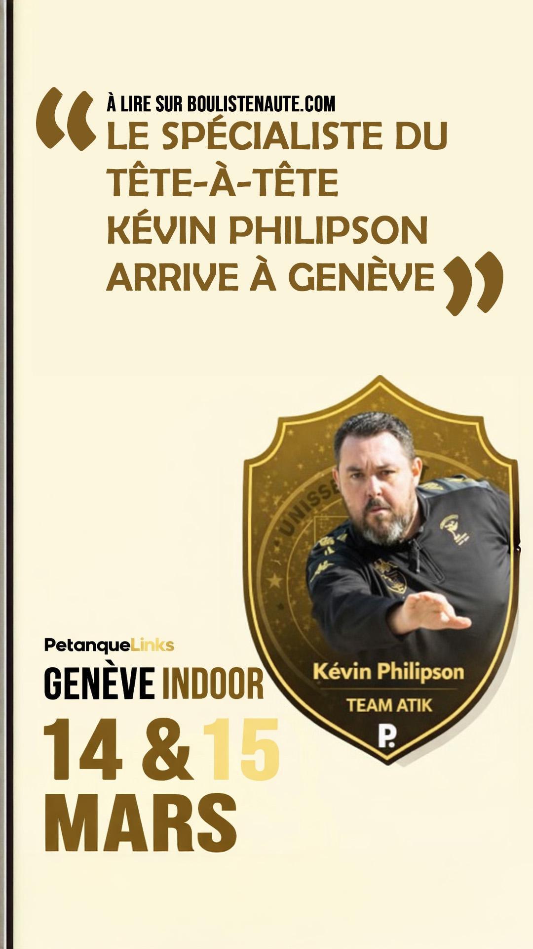 Geneva Indoor : le spécialiste du tête-à-tête Kévin Philipson arrive à Genève