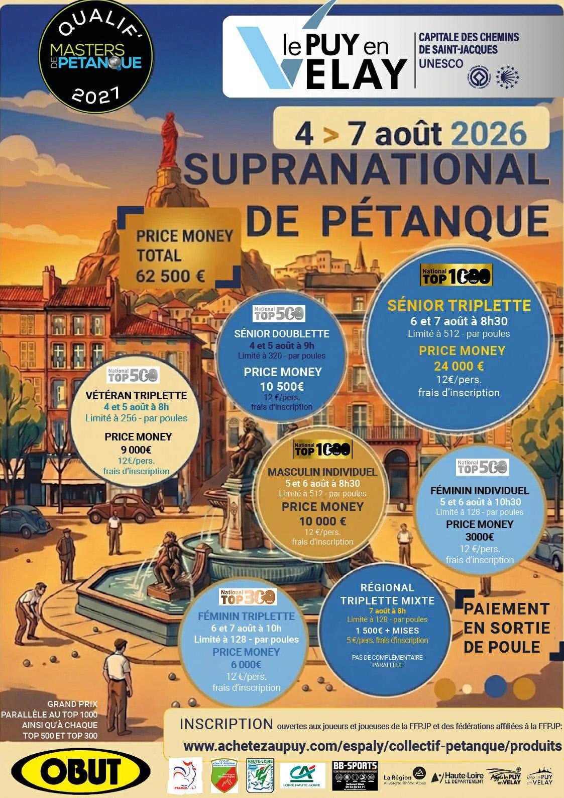 Quatre jours, trois épreuves, deux TOP 1000 : le Puy-en-Velay en direct Quatre jours, trois épreuves, deux TOP 1000 : le Puy-en-Velay en direct