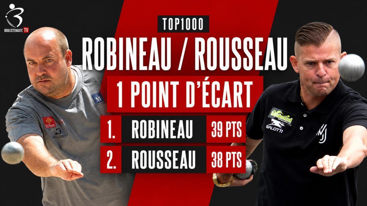 TOP1000 Boulistenaute : après Kerlouan et Bastia, Rousseau revient à un point de Robineau - Pétanque