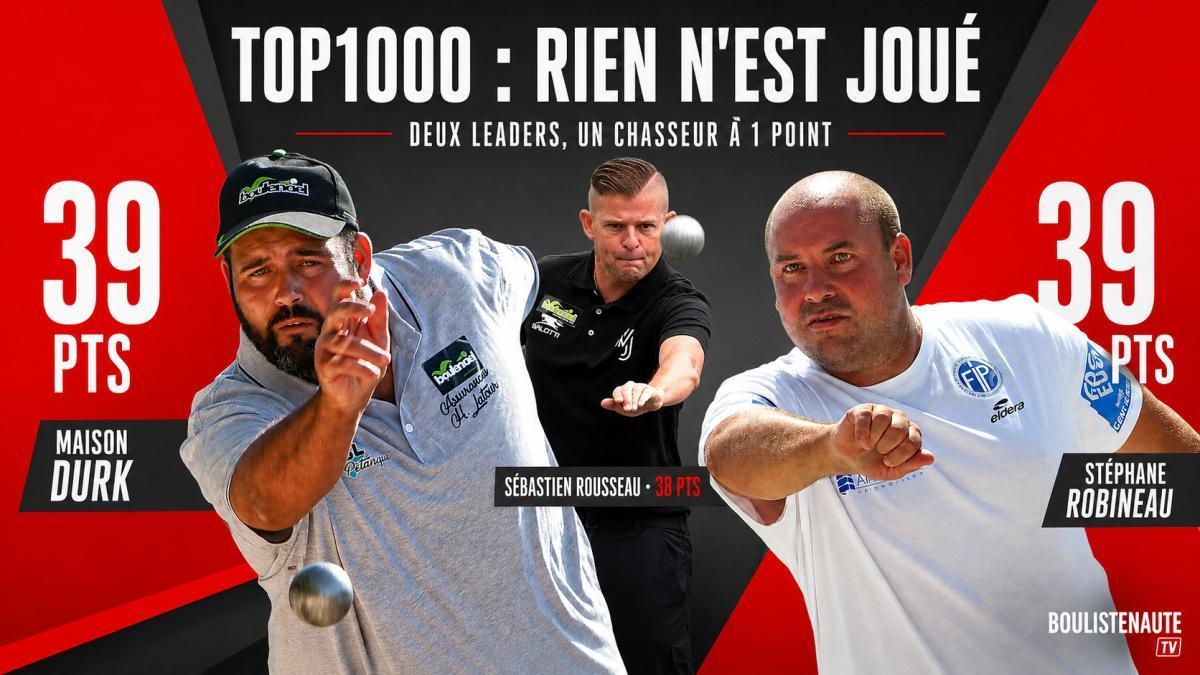 TOP1000 Boulistenaute : Durk rejoint Robineau, la course au sommet se resserre - Pétanque