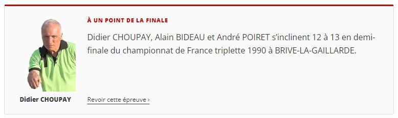 Connaissez-vous vraiment votre champion ? Boulistenaute ouvre les archives des Championnats de France de pétanque