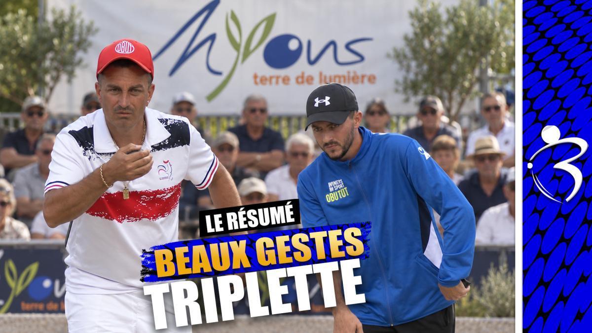 Nyons triplette, résumé : du beau jeu sur les terrains... et du monde devant les écrans !