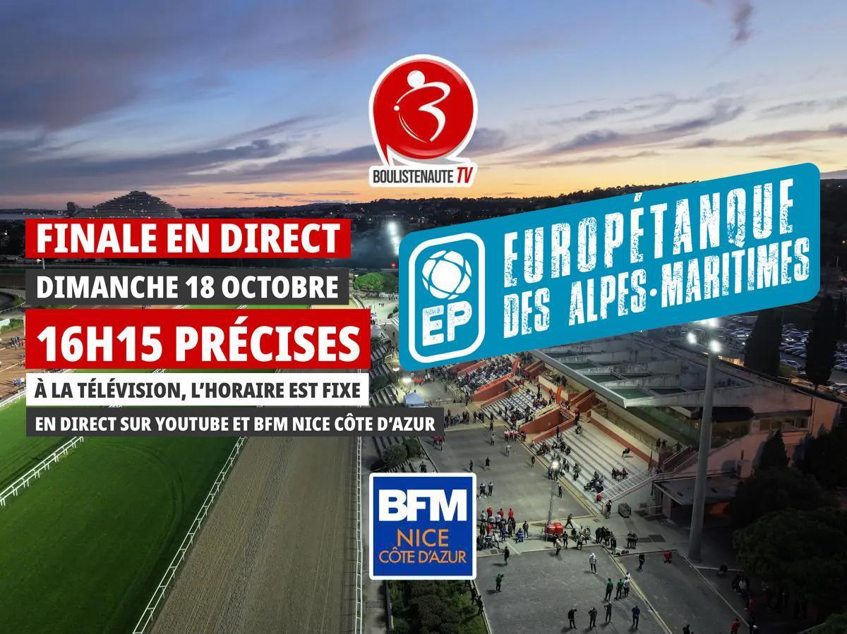 Europétanque : dimanche à 16h15 sur BFM Nice Côte d'Azur, la pétanque sur tous les écrans !