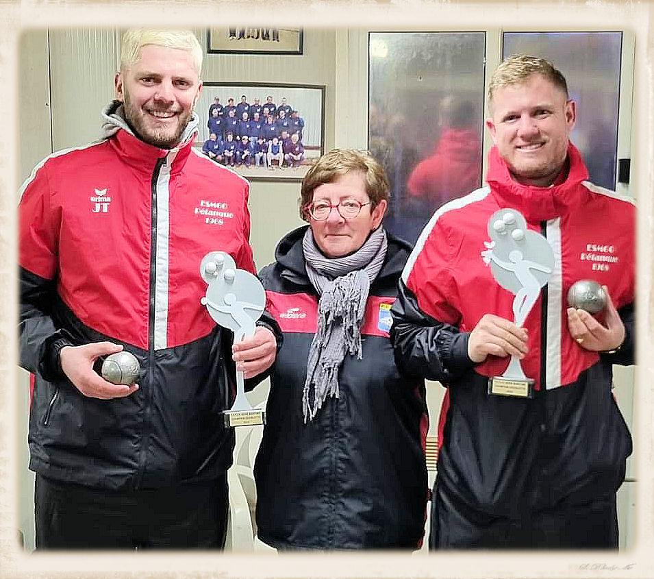 Les champions de Seine-Maritime doublette à pétanque 2023