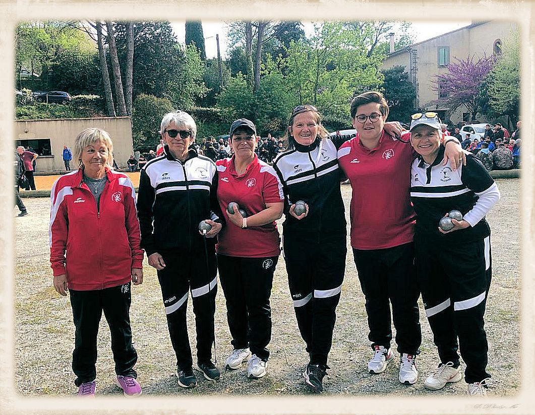 Les Championnes De L'Aude Triplette à Pétanque 2023