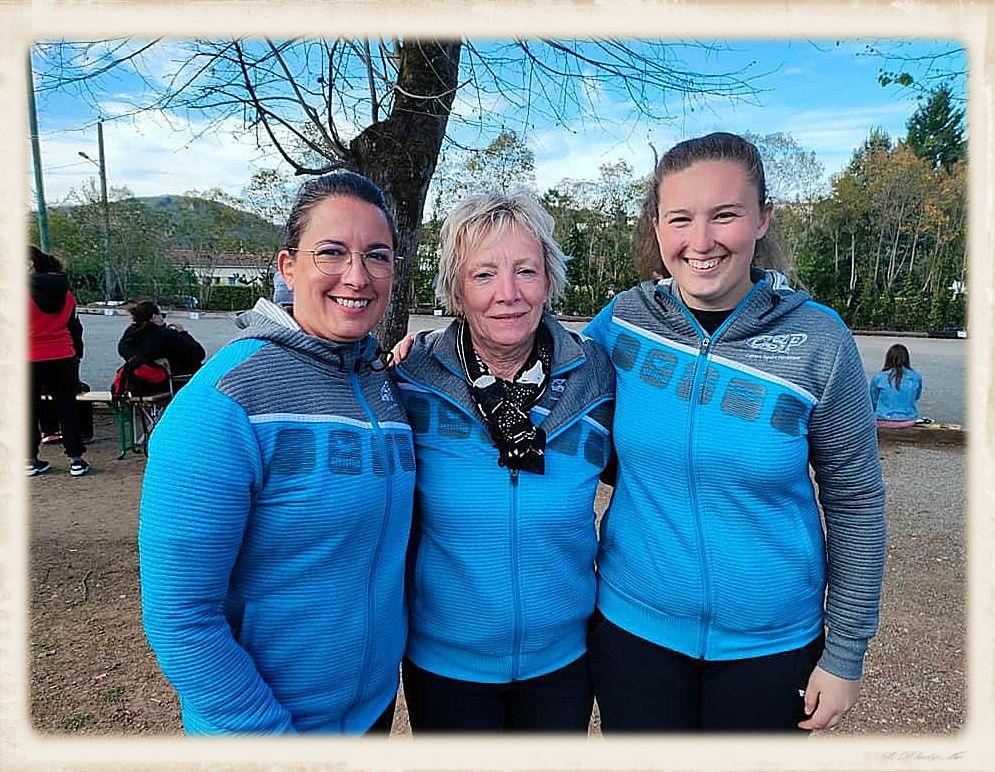 Les Championnes du Lot triplette à pétanque 2023