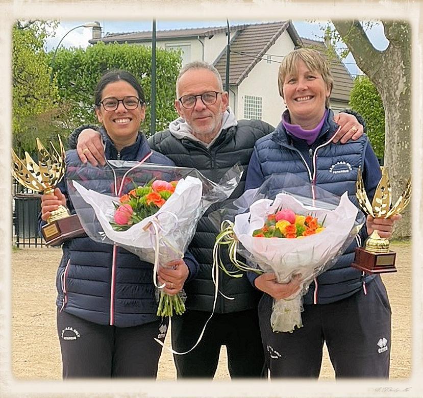 Les Championnes du Val-de-Marne doublette de pétanque 2023