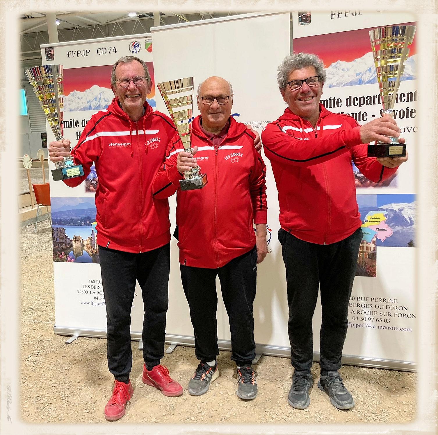 Les Champions de Haute-Savoie triplette vétéran de pétanque 2023