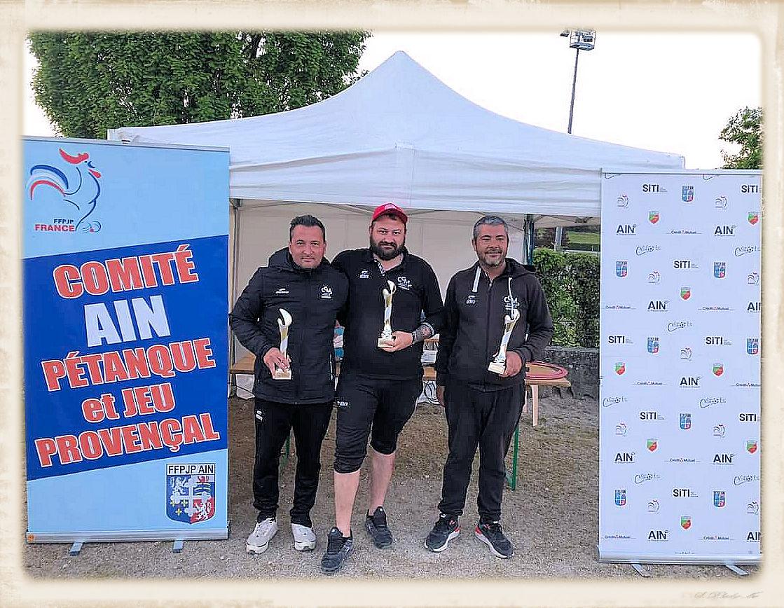 Les Champions de l'Ain triplette Jeu Provençal 2023