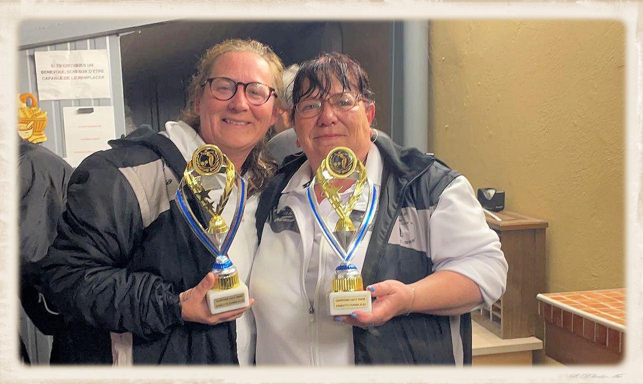 Les Championnes de la Haute-Marne doublette de pétanque 2023