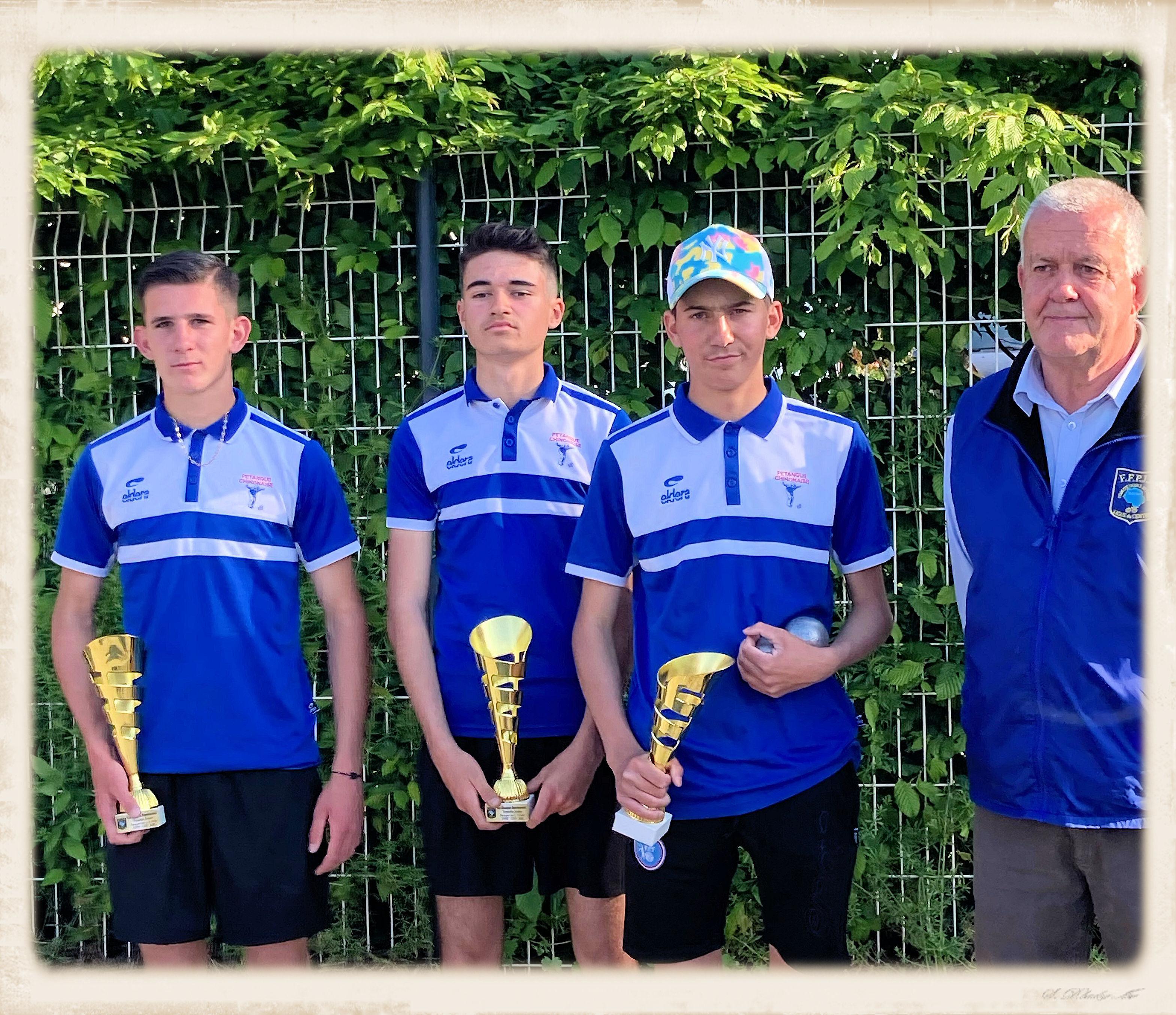 Les Vice-Champions d'Indre-et-Loire Juniors à pétanque 2023