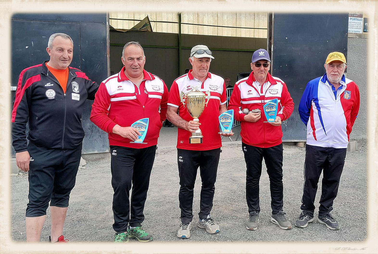 Les Champions des Hautes-Pyrénées vétéran de pétanque 2023