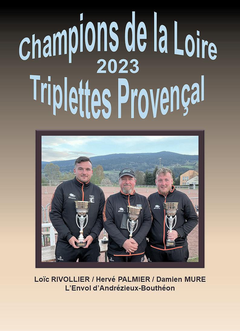 Les Champions de la Loire triplette Jeu Provençal 2023