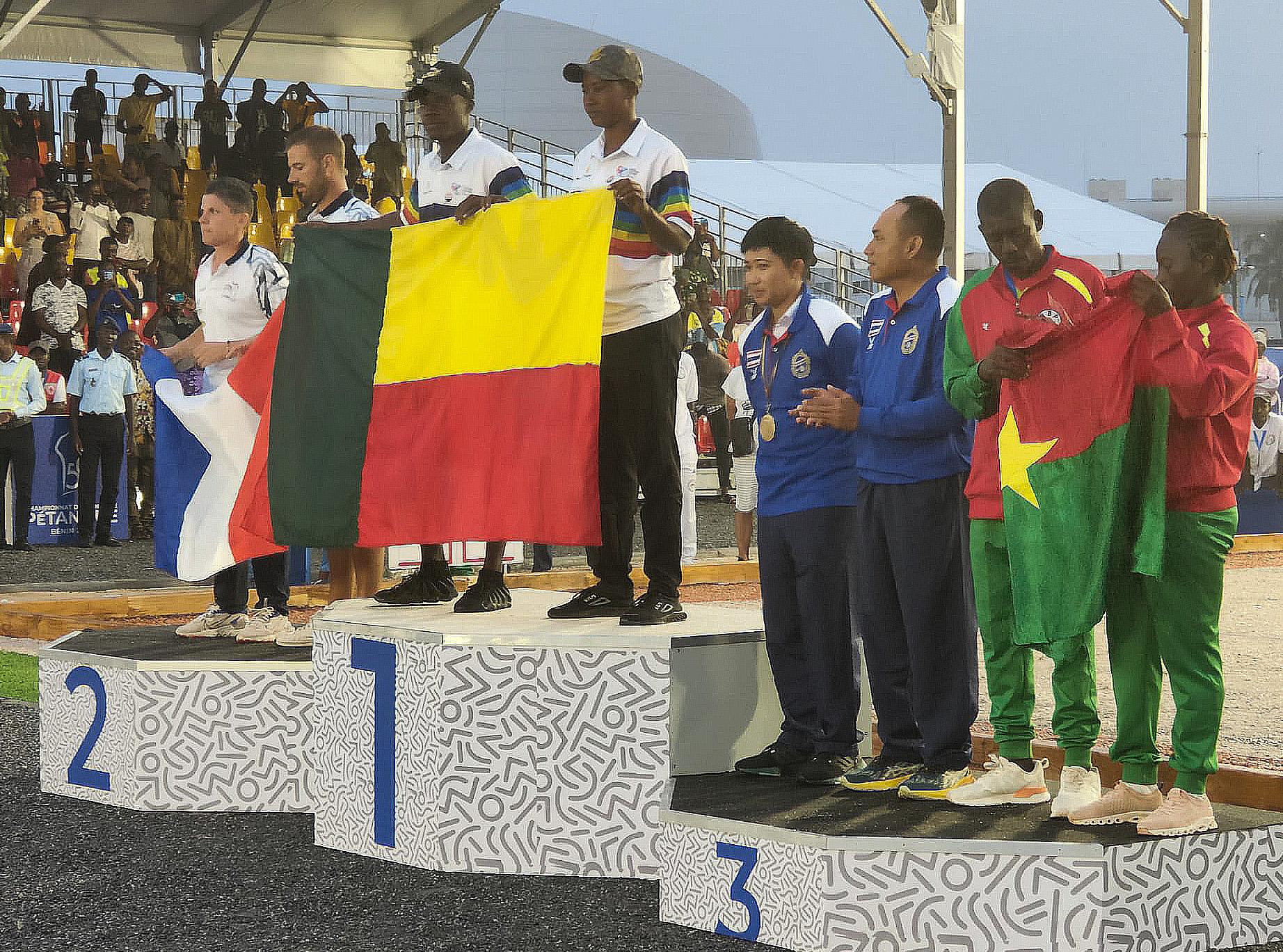 Championnat du Monde de pétanque mixte 2023 au Bénin - Victoire du Bénin