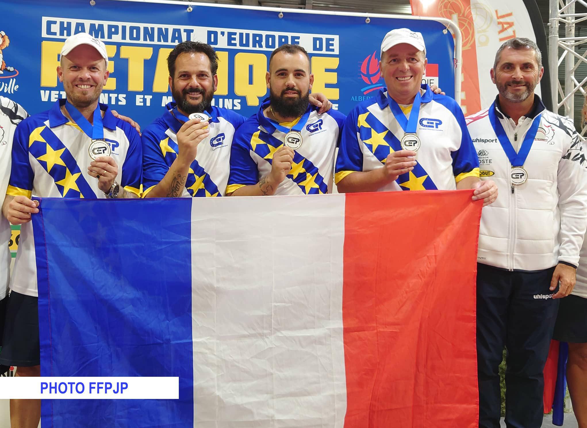 La France Championne d'Europe triplette de pétanque 2023