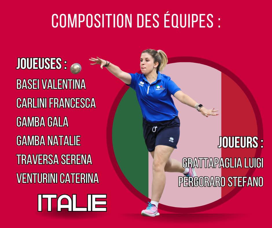 ITALIE - 2e Coupe du Monde mixte de Sport-Boules à Saint-Vulbas