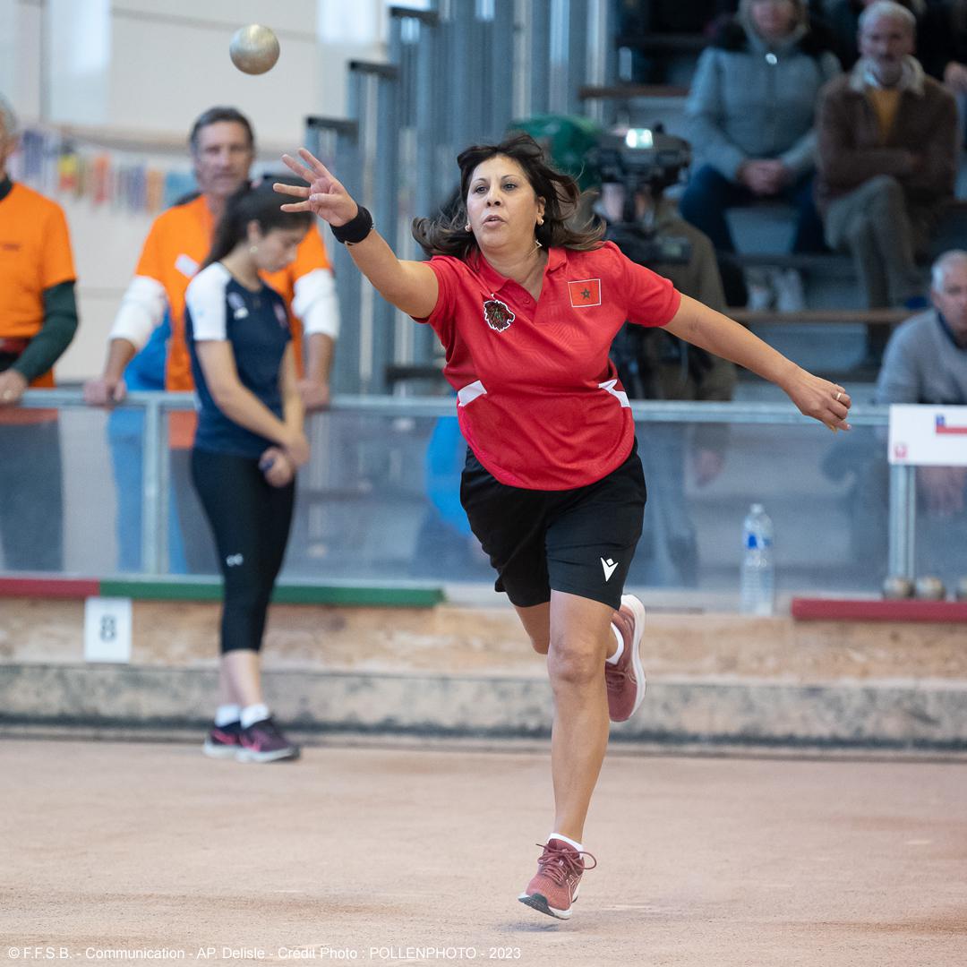 Fatiha Targhaoui a amené au Maroc l'or dans l'épreuve du tir de précision (photo ffsb.fr)