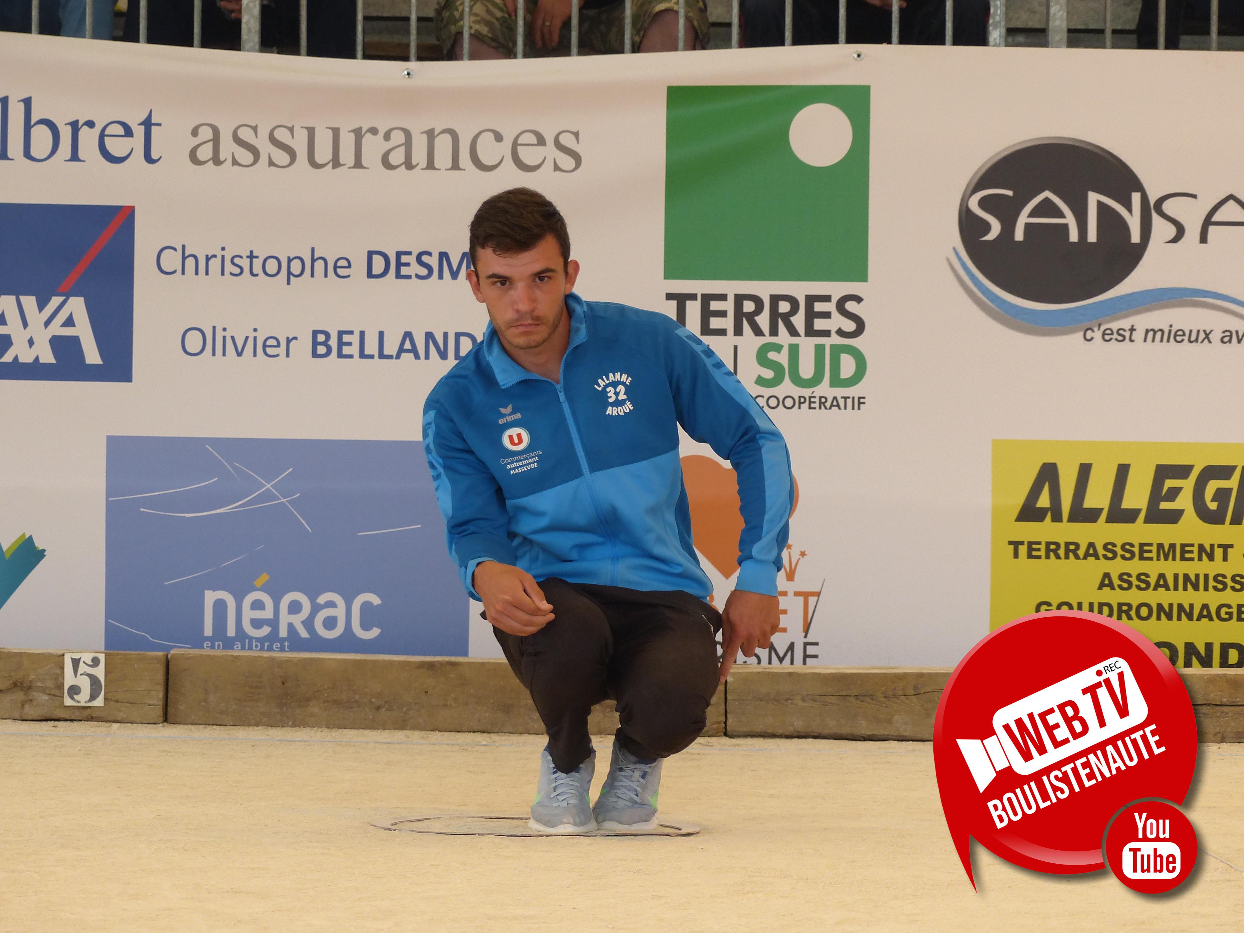 National Triplette Mixte pétanque Albret Nérac 2024 : Alexis SOUGNOUX