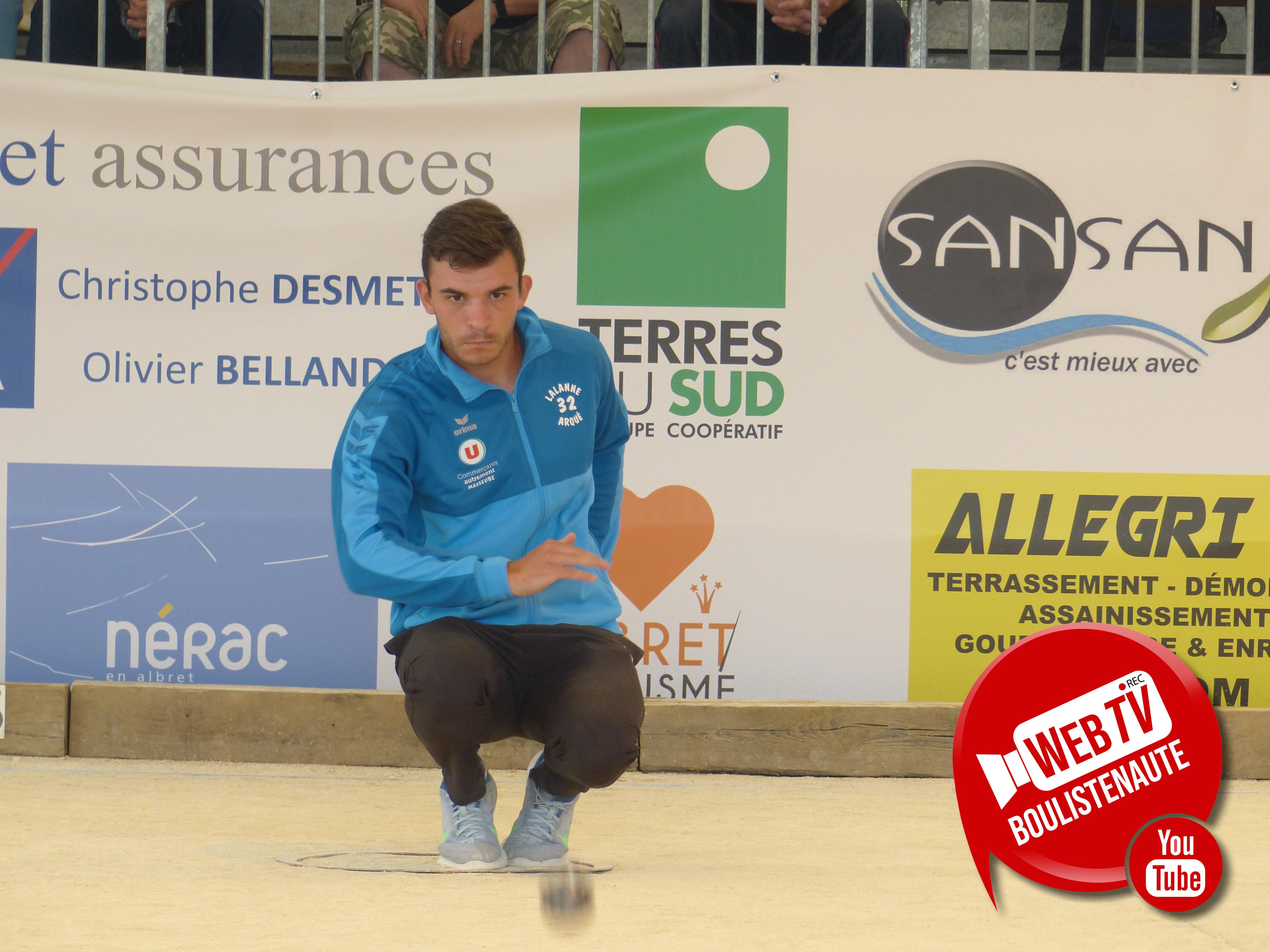 National Triplette Mixte pétanque Albret Nérac 2024 : Alexis SOUGNOUX