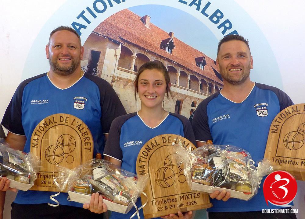 Les vainqueurs - National triplette mixte de l'Albret à Nérac - Pétanque Boulistenaute TV 2025