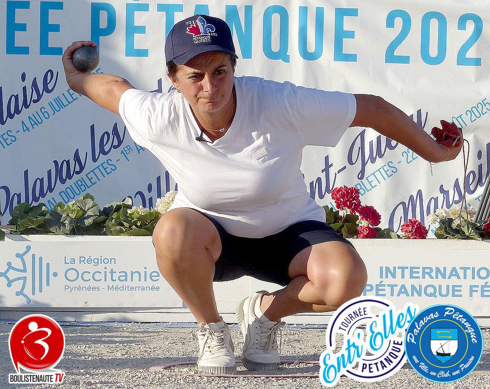 Gidgia AIT IDIR s'incline en quart du triplette - Nationaux féminin de Palavas-les-Flots - Pétanque 2025