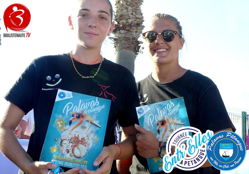 KIMBERLEY BOUSCH et LAURENCE MOROTTI s'imposent en doublette - Nationaux féminin de Palavas-les-Flots - Pétanque 2025