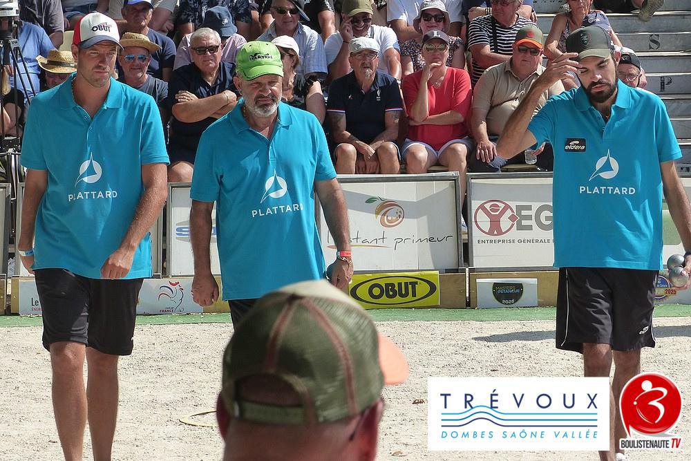 Supranational petanque Trevoux 2025 : Vainqueurs ROCHER/LACROIX/RIZZI
