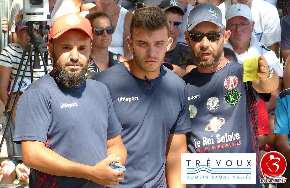 Supranational petanque Trevoux 2025 : Brun/Sougnoux/mallet en demi-finale