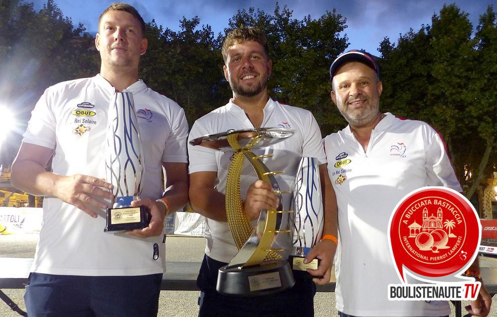 International petanque bastia 2025 : Vainqueurs JACKEL, DESPORT, LACROIX
