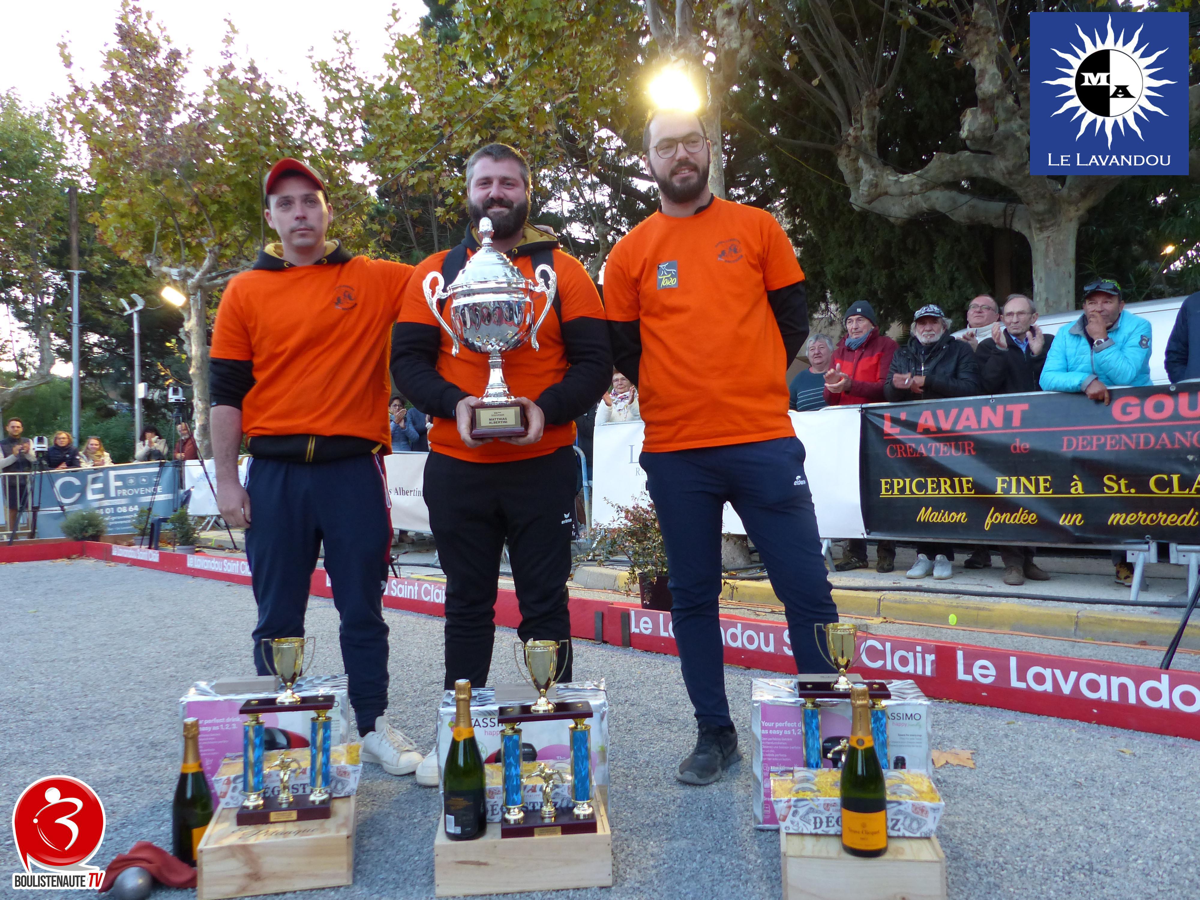 Les vainqueurs CAZES, DUCOR et LAÏLLE  - Pétanque - Souvenir Matthias Albertini - Le Lavandou 2025 176