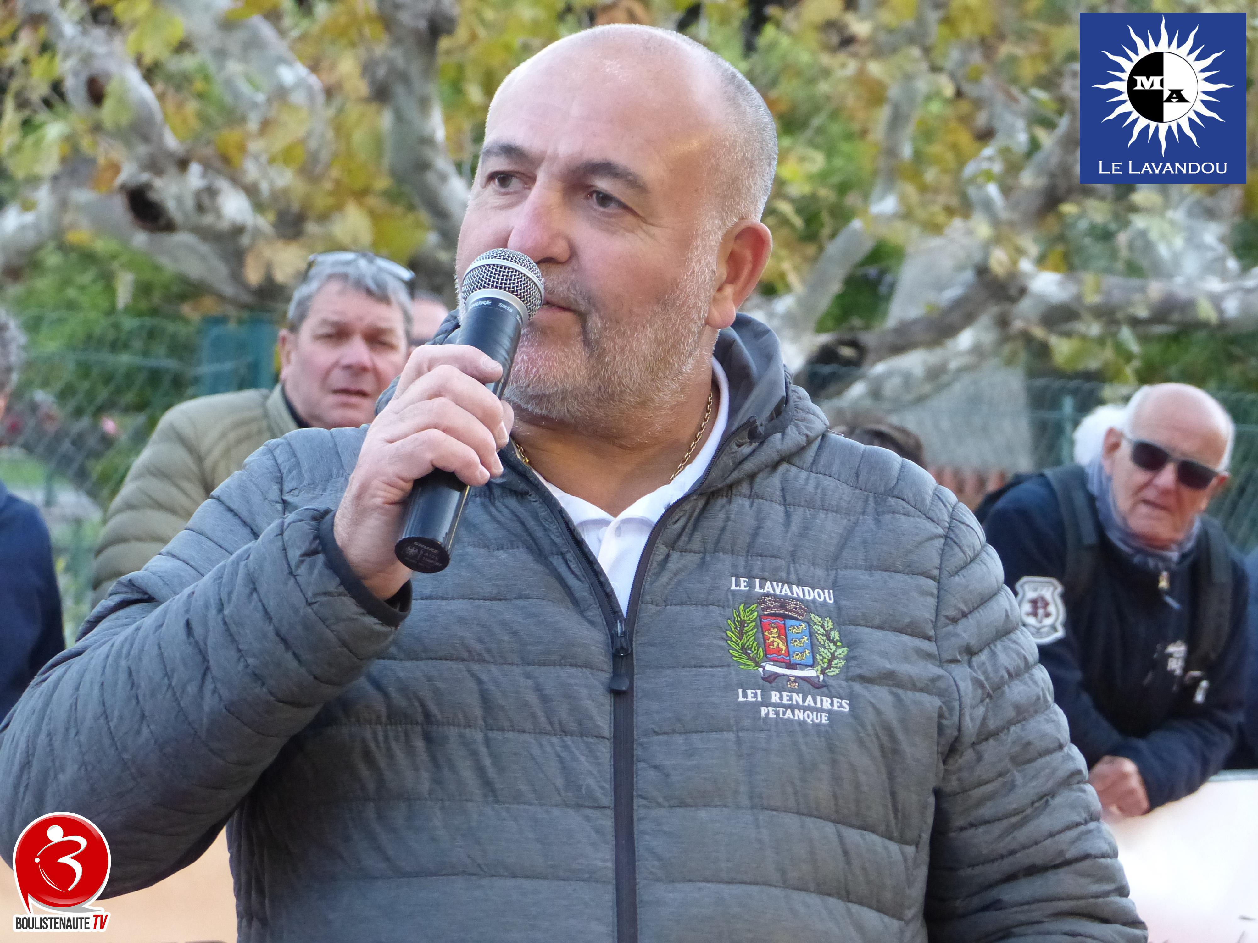 Pascal Albertini l'organisateur - Pétanque - Souvenir Matthias Albertini - Le Lavandou 2025