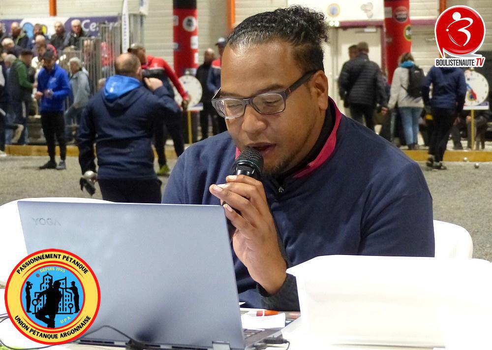 Yannick BOINEMBALOME à la table de marque : National Orléans Pétanque 2025 2026