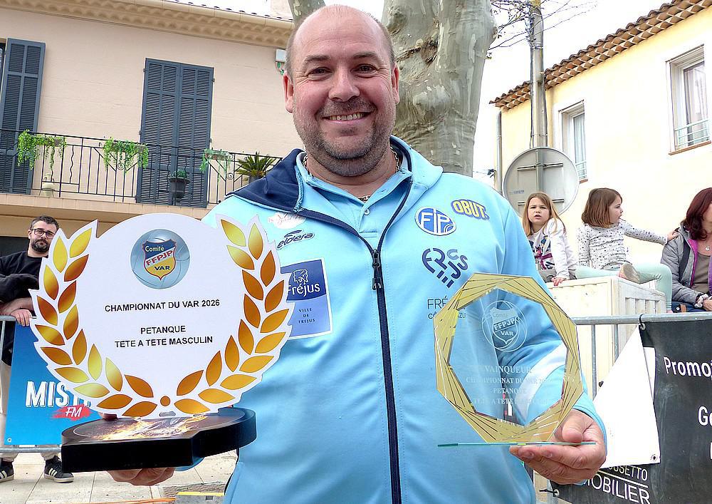 Stéphane ROBINEAU vainqueur - Championnat du Var de pétanque tête-à-tête 2026 à La Crau