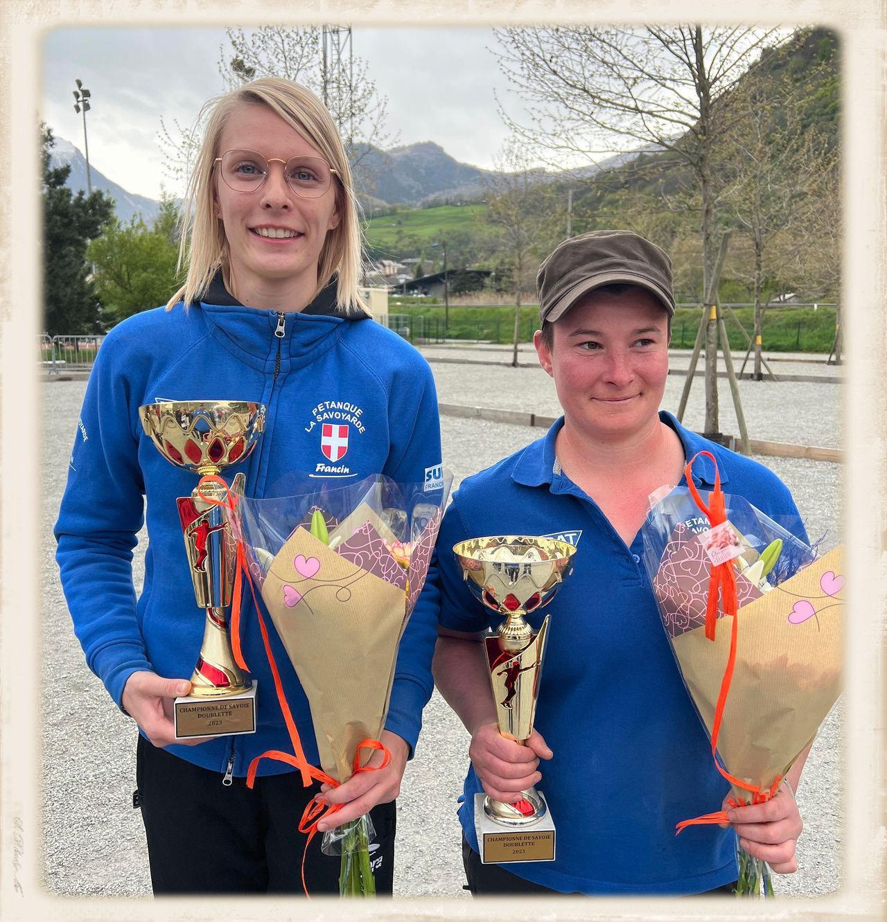 Les Championnes de Savoie doublette de pétanque 2023