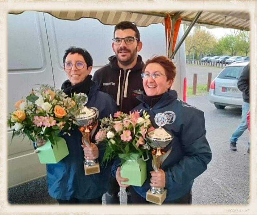 Les Championnes de l'Indre doublette de pétanque 2023