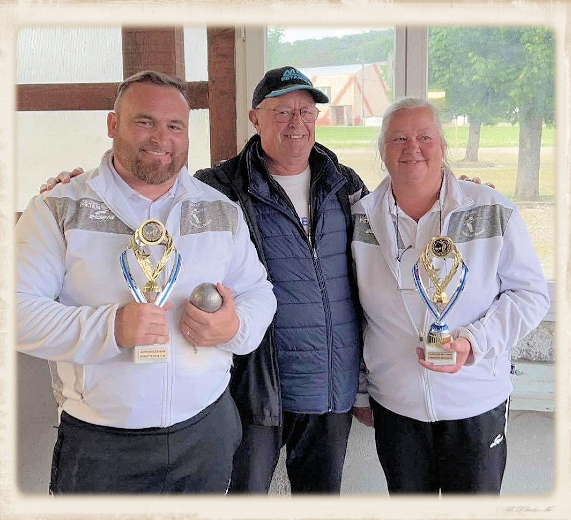 Les champions de la Haute-Marne doublette mixte à pétanque 2023