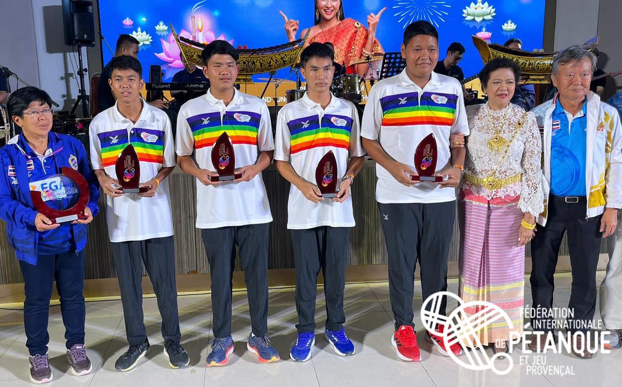 La Thaïlande Championne du Monde de pétanque triplette juniors 2023 - FIPJP