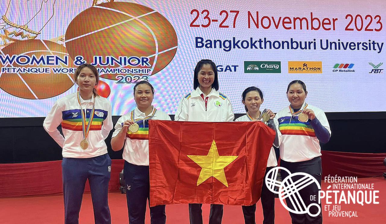 Championnats du Monde de pétanque féminin 2023, Victoire du Vietnam 02