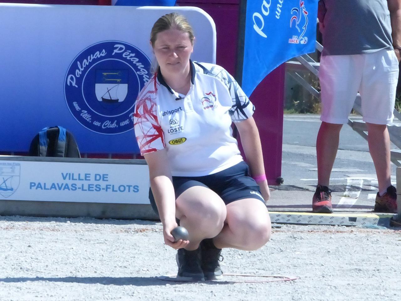 Emma Talagrand (France Espoirs) Palavas-les-Flots pétanque de haut niveau féminin 2024