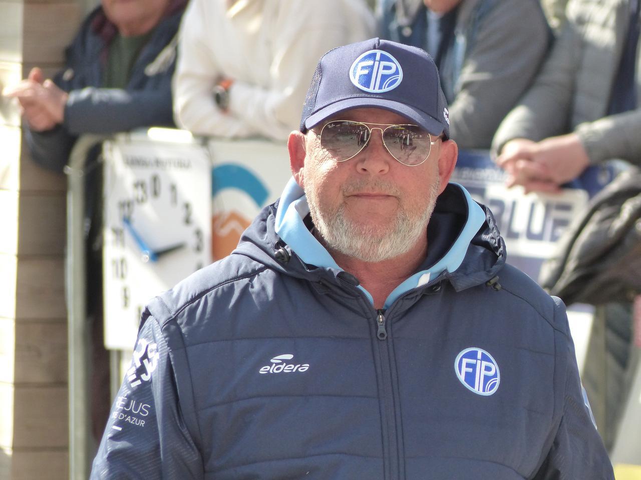 Le président du FIP Cyrille Belhomme - Championnat du Var de pétanque tête-à-tête 2026 à La Crau