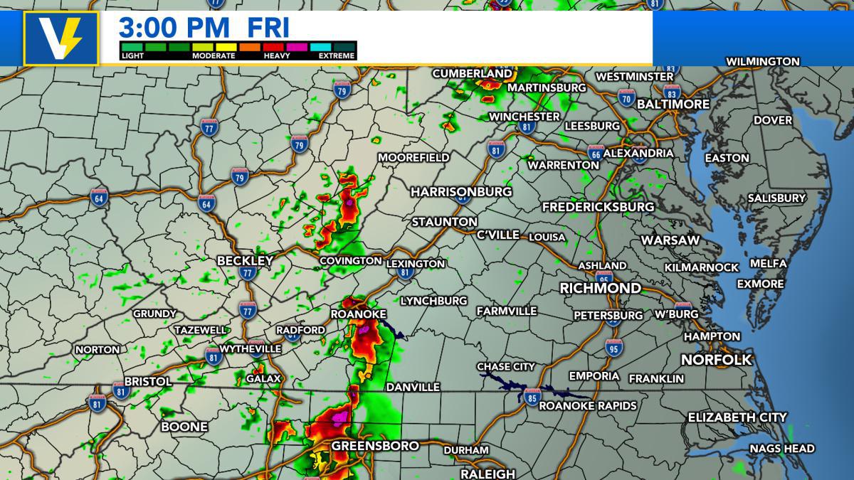 Friday, June 30 - Thunderstorms Western & Central Virginia