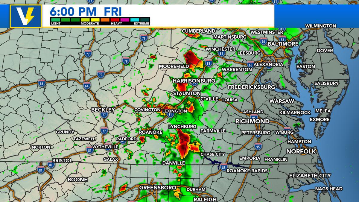 Friday, June 30 - Thunderstorms Western & Central Virginia