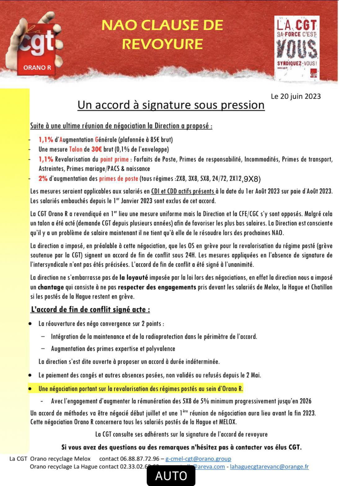 NAO et fin de conflit 5X8