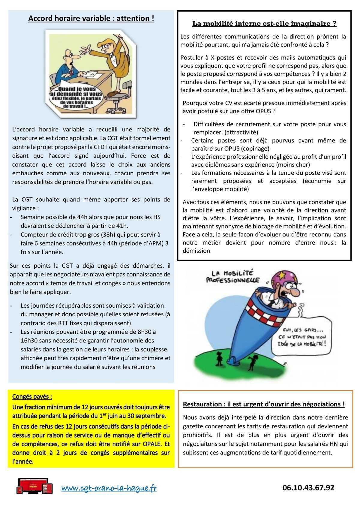 Gazette CéGeTte n°11 Gazette CéGeTte n°11