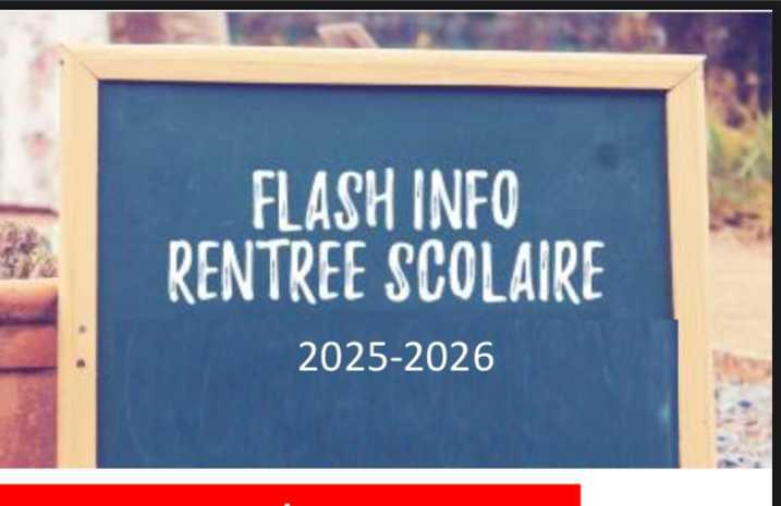 Rentrée scolaire 2025-2026